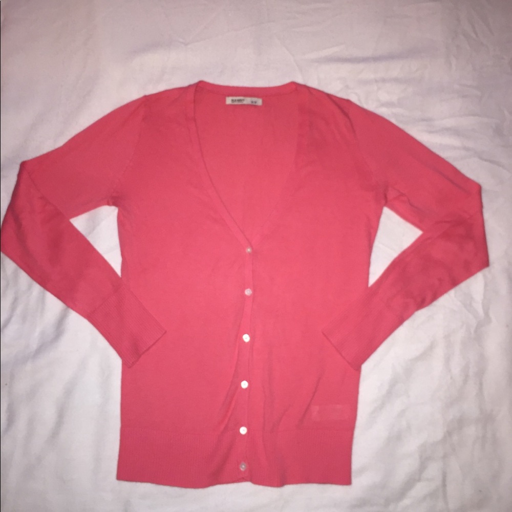 Coral/salmon color beautiful cardigan nwot ⭐️⭐️⭐️